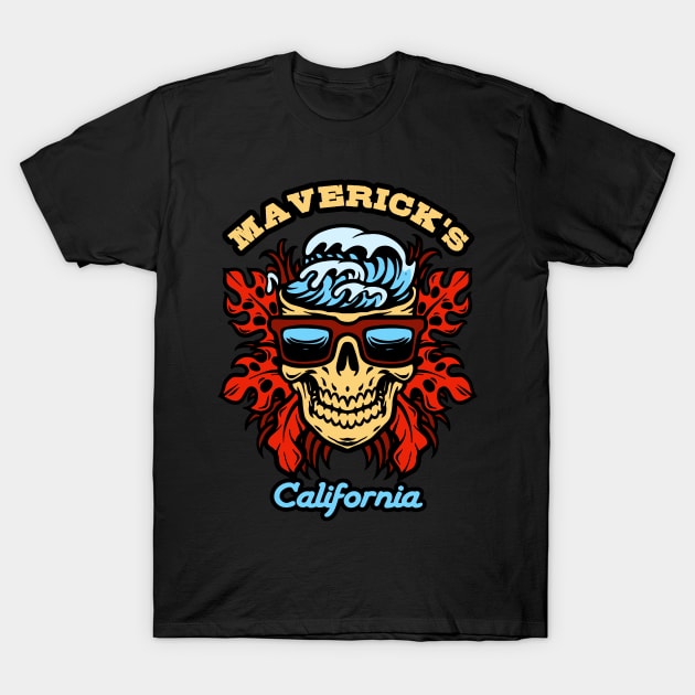 Maverick's surf beach T-Shirt by LiquidLine